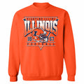 Illinois Fighting Illini Football Orange Crewneck Sweatshirt