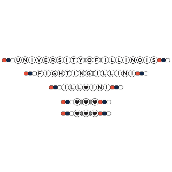 Illinois Fighting Illini Friendship Bracelets