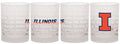 Illinois Fighting Illini Frosted Rocks Glass