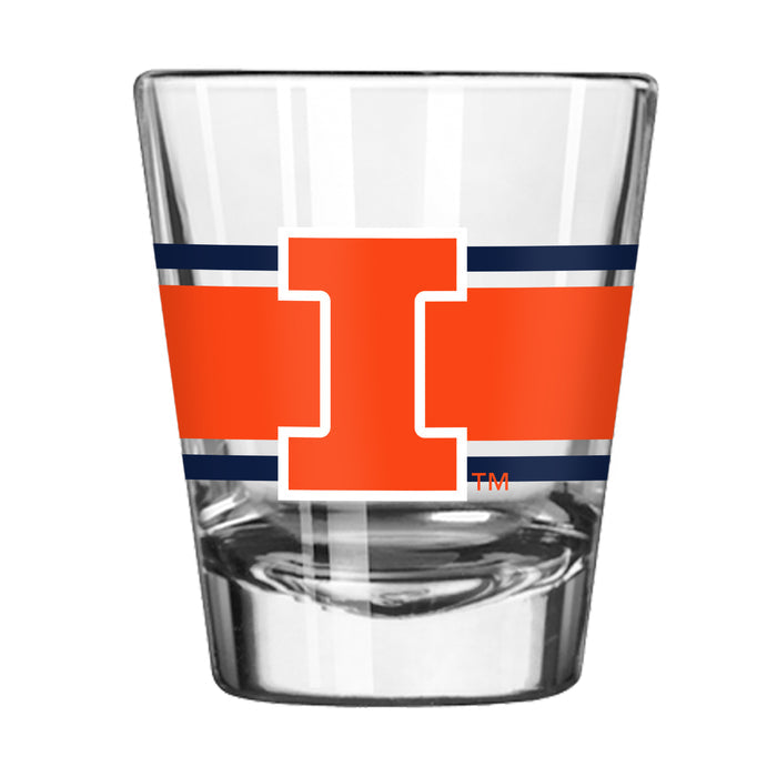 Illinois Fighting Illini Gameday 2oz Shot Glass