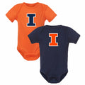 Illinois Fighting Illini Gameday Gear Infant Block I Onesie