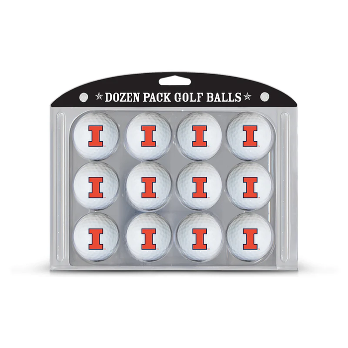 Illinois Fighting Illini Golf Balls Dozen Pack