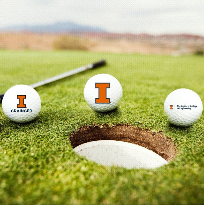 ILLINOIS FIGHTING ILLINI GRAINGER DOZEN GOLF BALLS