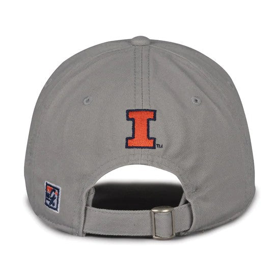 Illinois Fighting Illini Gray 3-Bar Hat