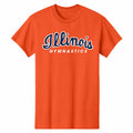 Illinois Fighting Illini Gymnastics T-Shirt Orange Script