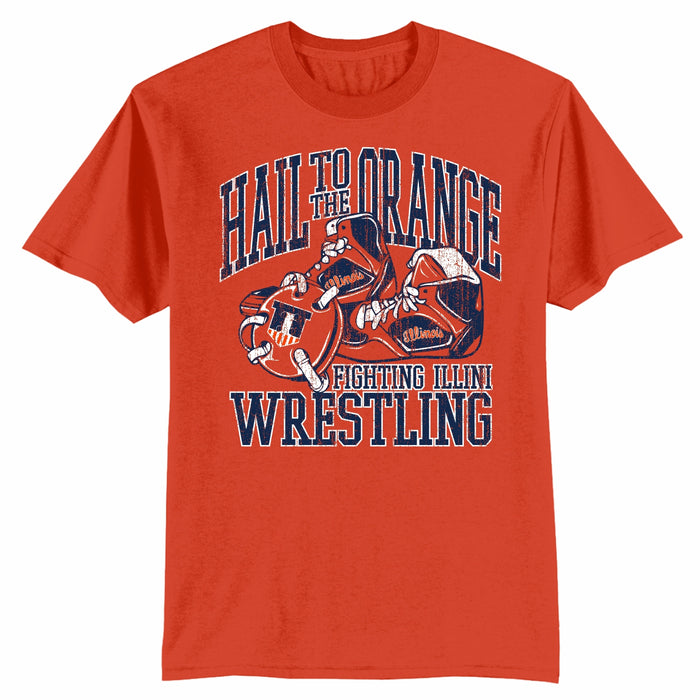Illinois Fighting Illini Hail to the Orange Wrestling Tee