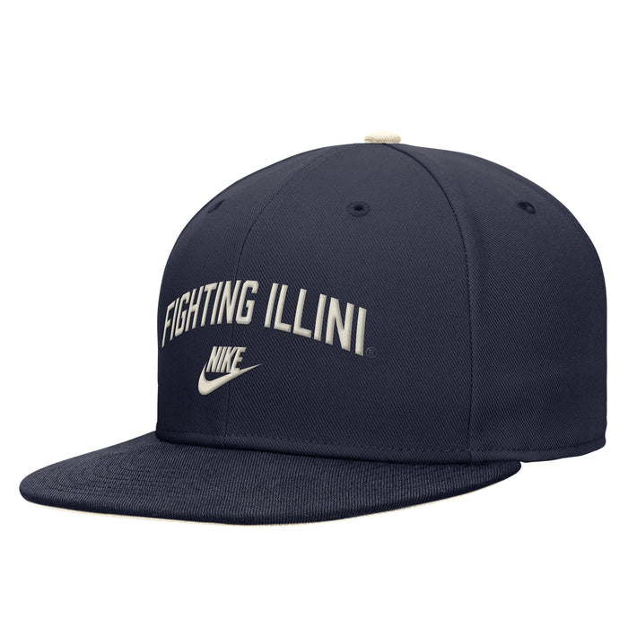 Illinois Fighting Illini Hat Nike Navy Flatbill