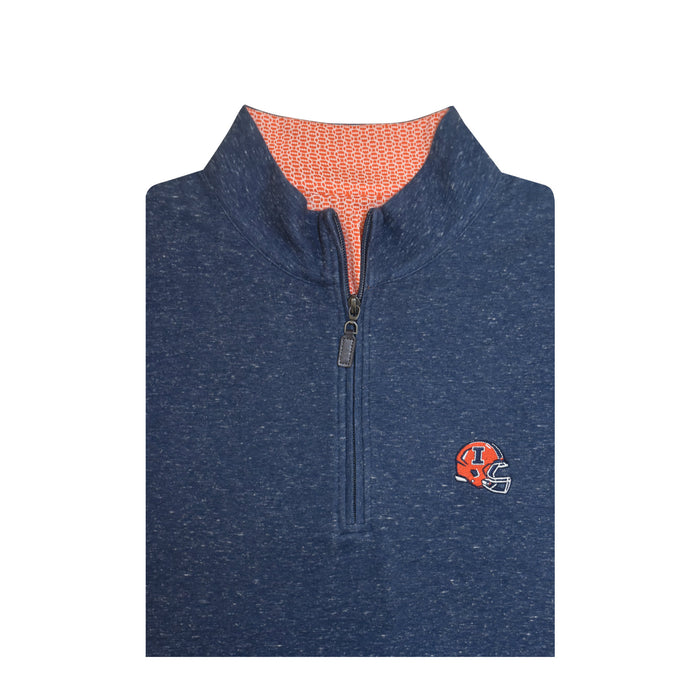 Illinois Fighting Illini Horn Legend Football Premium Quarter Zip Pullover