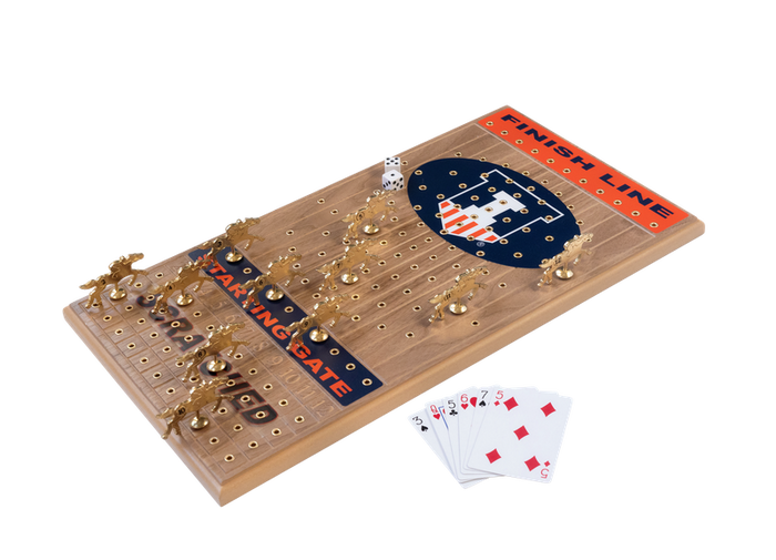 Illinois Fighting Illini Horse Game Walnut