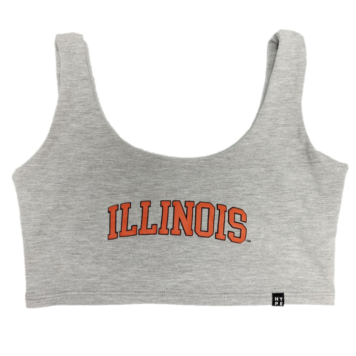 Illinois Fighting Illini Hype & Vice Scoop Neck Crop