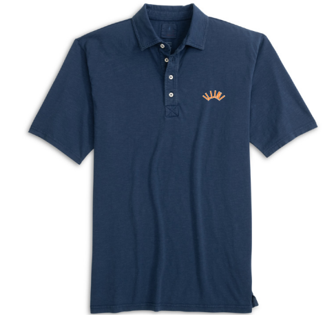 Illinois Fighting Illini Johnnie-O Navy Coastal Wash Polo