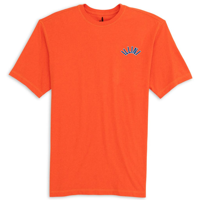 Illinois Fighting Illini Johnnie-O Orange Spencer T-Shirt – Vintage Illini Arch Logo