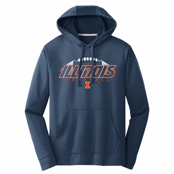 Illinois Fighting Illini Men's Athletic Football Hood