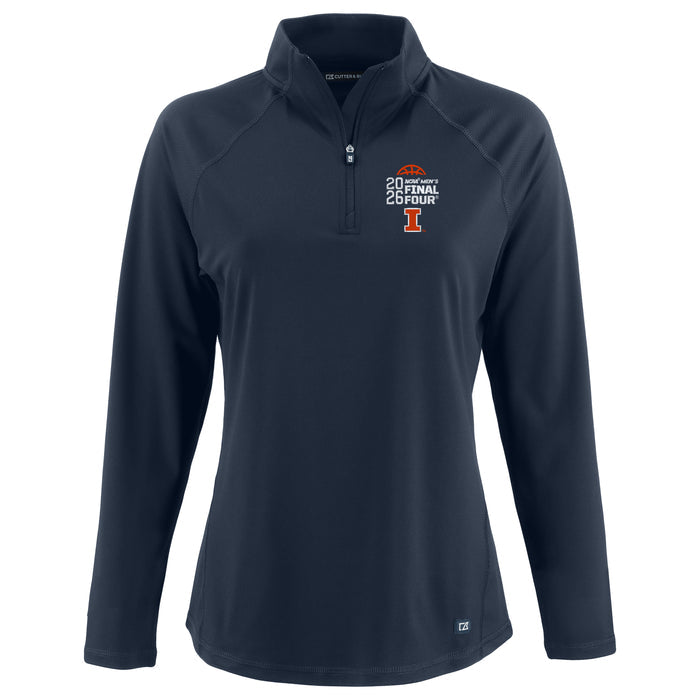 Illinois Fighting Illini Men's Basketball Final Four Women's Prospect Confidence Quarter-Zip