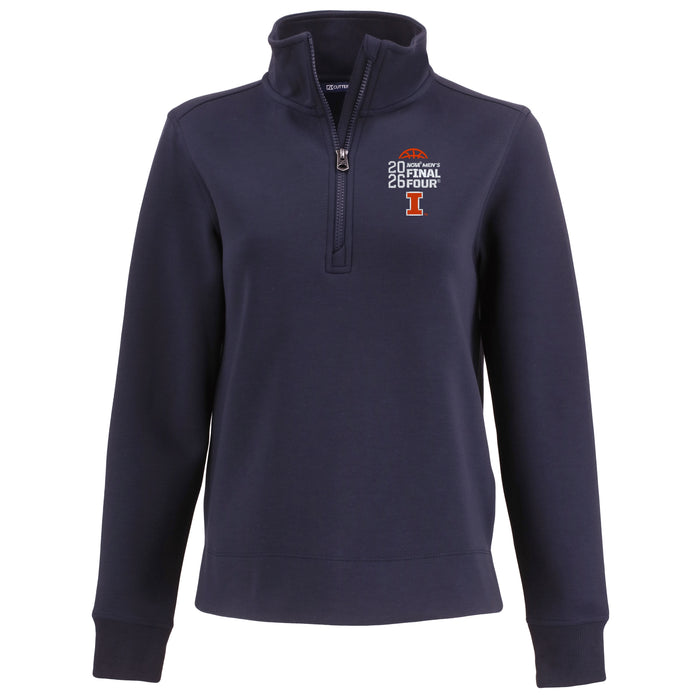 Illinois Fighting Illini Men's Basketball Final Four Women's Roam Versatility Quarter-Zip Jacket