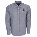Illinois Fighting Illini Men's Big and Tall Gingham Dress Shirt