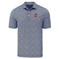 Illinois Fighting Illini Men's Big and Tall Pike Flora Print Polo