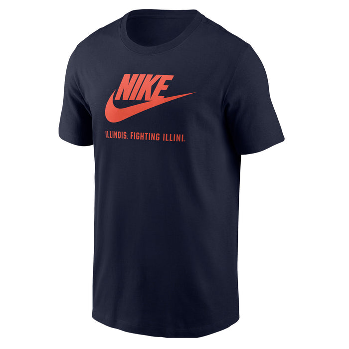 Illinois Fighting Illini Men's Big Nike Logo Short Sleeve Tee