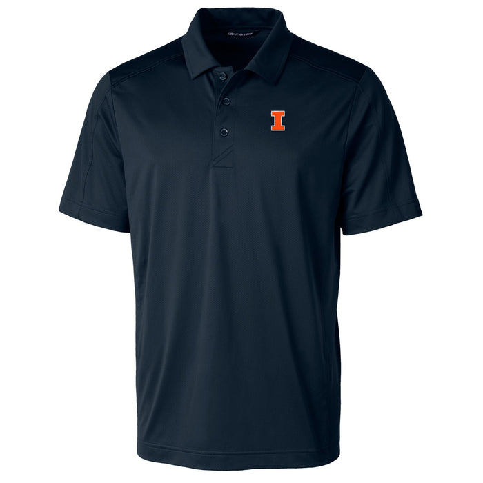 Illinois Fighting Illini Men's Cutter & Buck Navy Prospect Polo