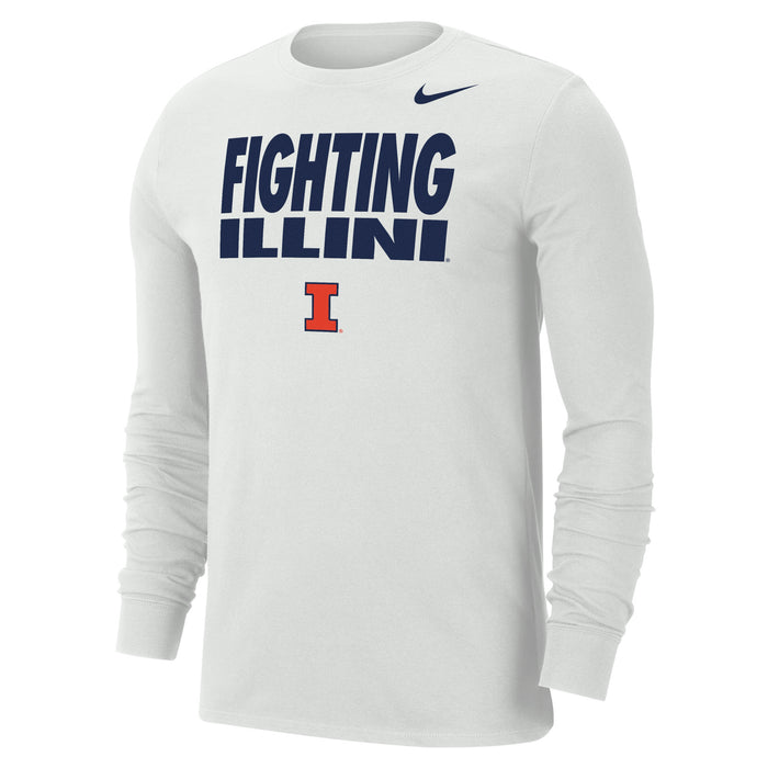Illinois Fighting Illini Nike Men's Dri-Fit Long Sleeve Tee