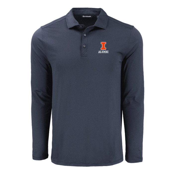 Illinois Fighting Illini Men's Forge Long Sleeve Polo Alumni