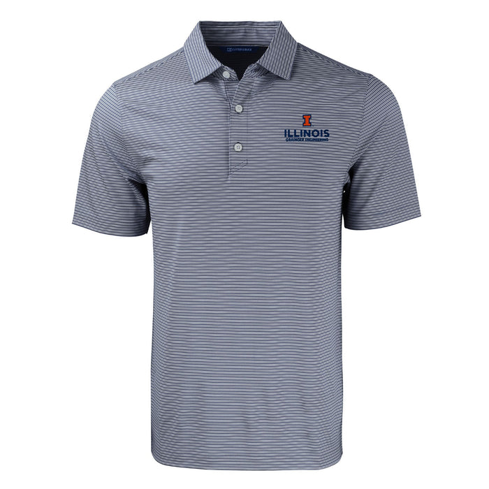Illinois Fighting Illini Men's Forge Stripe Polo Grainger