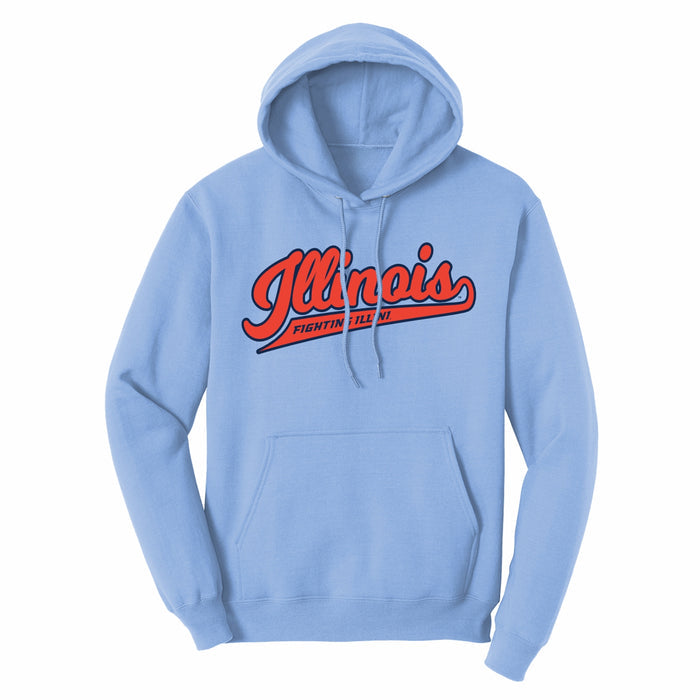 Illinois Fighting Illini Men's Glacier Script Hoodie