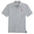 Illinois Fighting Illini Men's Johnnie-O Grey Striped Polo
