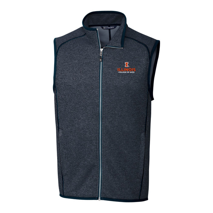 Illinois Fighting Illini Men's Mainsail Full-Zip Vest ACES