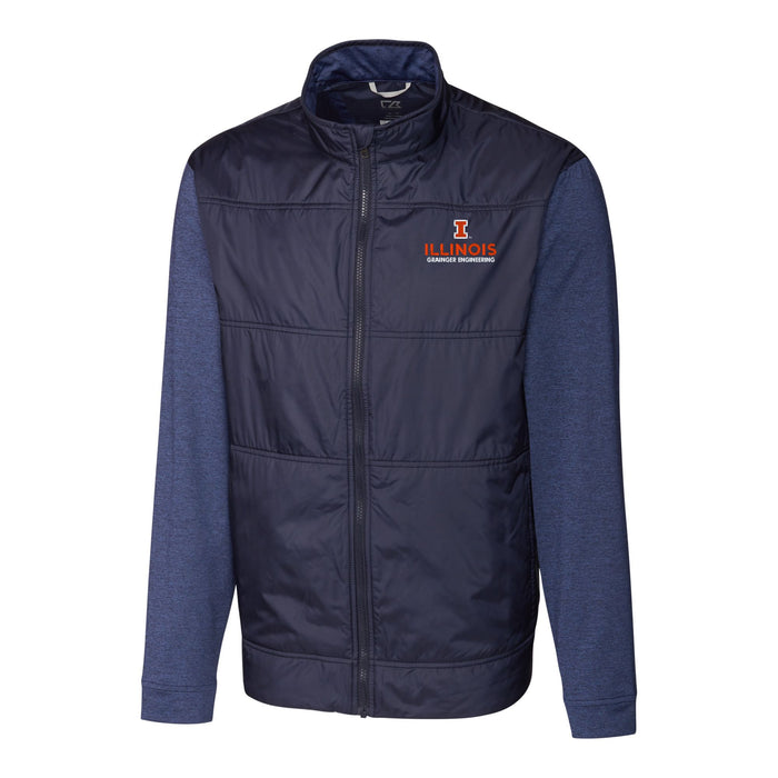 Illinois Fighting Illini Men's Stealth Hybrid Full-Zip Grainger