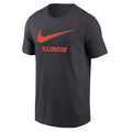 Illinois Fighting Illini Men's Swoosh Logo Short Sleeve Tee