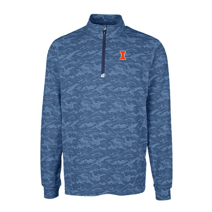 Illinois Fighting Illini Men's Traverse Camo Quarter-Zip