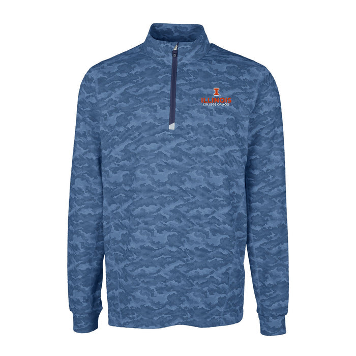 Illinois Fighting Illini Men's Traverse Quarter-Zip Camo ACES