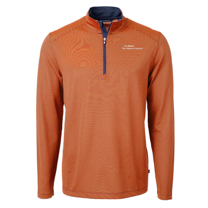 Illinois Fighting Illini Men's Virtue Micro Stripe Quarter-Zip Gies