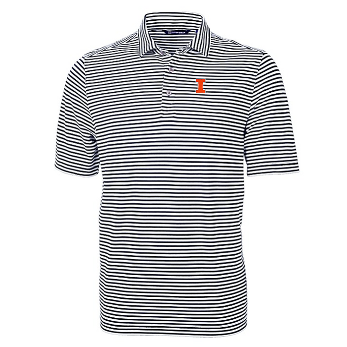 Illinois Fighting Illini Men's Virtue Stripe Polo Block I