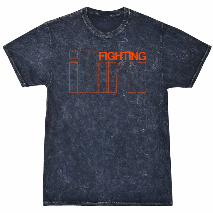 Illinois Fighting Illini Mineral Wash Retro Tee