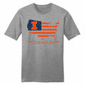 Illinois Fighting Illini Nation Patriotic Tee Grey