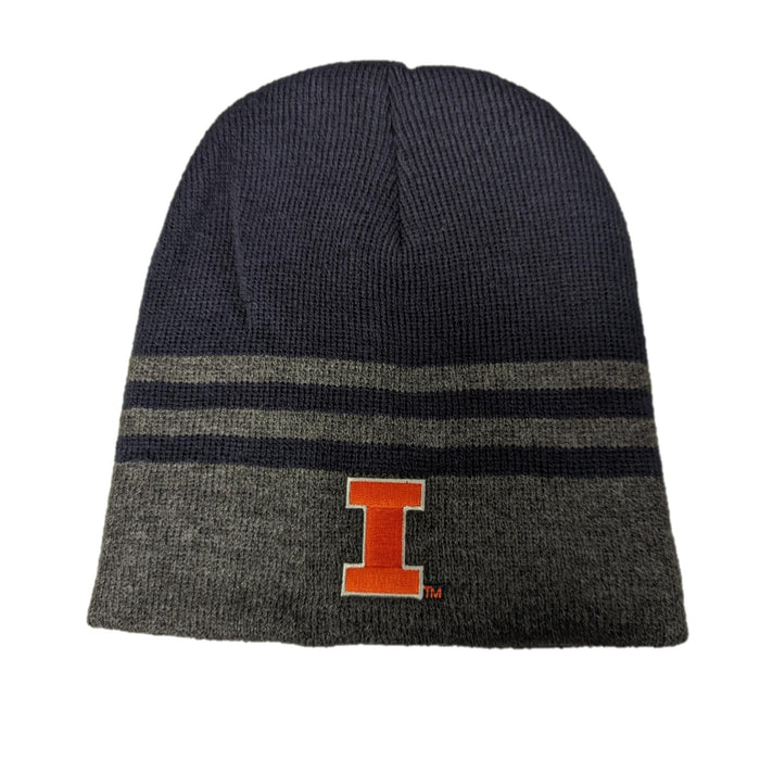 Illinois Fighting Illini Navy Charcoal Beanie