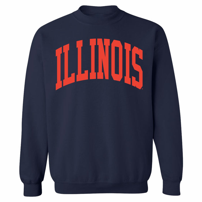 Illinois Fighting Illini Navy Jumbo Arch Crew