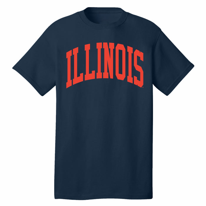 Illinois Fighting Illini New Jumbo Arch Navy Tee