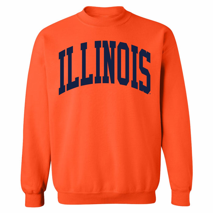 Illinois Fighting Illini New Jumbo Arch Orange Crew