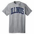 Illinois Fighting Illini New Jumbo Grey/ Navy Arch Tee