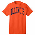 Illinois Fighting Illini New Jumbo Orange/ Navy Arch Tee