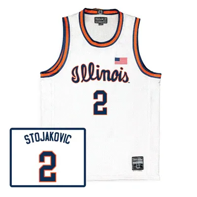 Illinois Fighting Illini NIL Basketball Jersey #2 Andrej Stojakovic