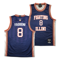 Illinois Fighting Illini NIL Basketball Jersey Navy #8 Fagbemi