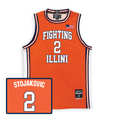 Illinois Fighting Illini NIL Basketball Jersey Youth #2 Stojakovic