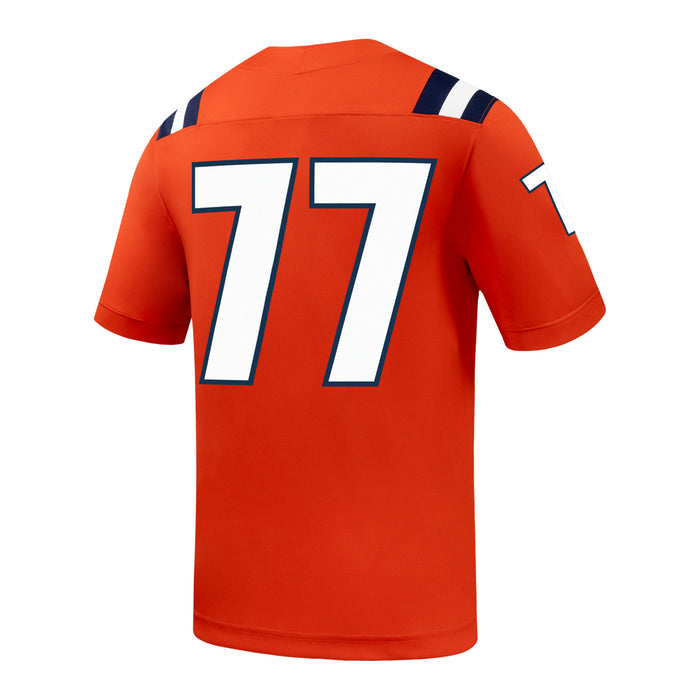 Illinois Fighting Illini Nike On-Field Youth Football Jersey – Orange #77