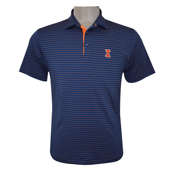 Illinois Fighting Illini Performance 4-Way Stretch Luxury Polo by Horn Legend