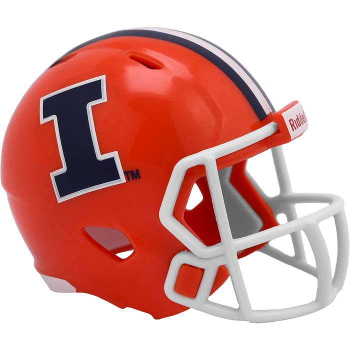 Illinois Fighting Illini Pocket-Sized Block I Helmet