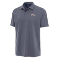 Illinois Fighting Illini Polo Men's Navy Heather Antigua Script